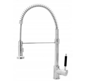 Spiral chrom bateria kuchenna z wyciąganą wylewką