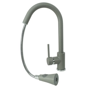 Tarus szara bateria kuchenna z wyciąganą wylewką