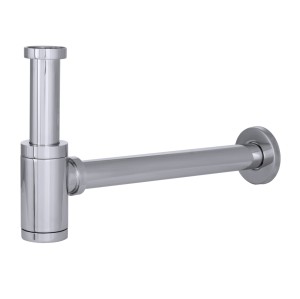 Syfon umywalkowy mosiężny chrom okrągły 1