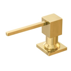 Dozownik do zlewu kwadratowy złoty