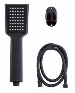 Zestaw natryskowy prysznicowy czarny wąż słuchawka