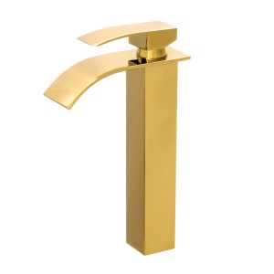 Eldo bateria umywalkowa nablatowa wylewka kaskada złota