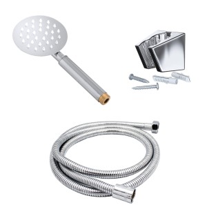 Zestaw natryskowy wąż + słuchawka okrągła