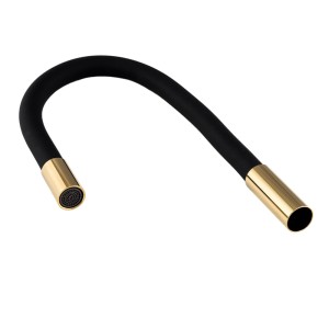 Wylewka elastyczna wciskana do baterii złota