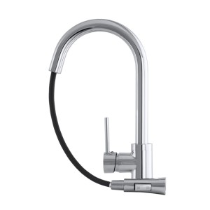 T1000 SLIM chrom bateria kuchenna z wyciąganą wylewką