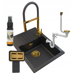 Zestaw ARGOS Golden Line- zlewozmywak + bateria Ventosa + syfon