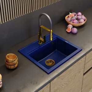 Zlewozmywak granitowy model niebieski foxal TALVI unikat