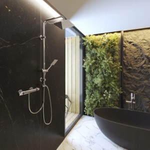 Zestaw prysznicowy natynkowy Granitan Toba + Detti