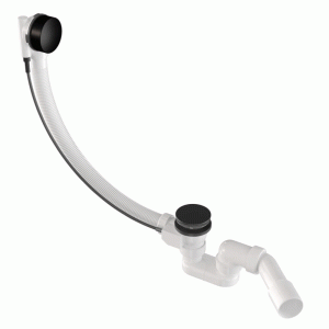 Syfon wannowy czarny