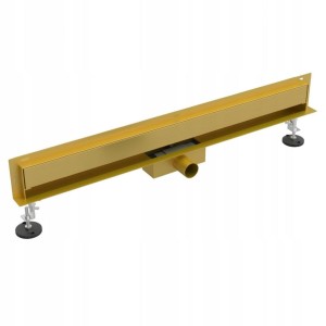 Odpływ liniowy ścienny boczny złoty 70cm