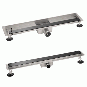 Odpływ liniowy ścienny 60 cm CZARNY OLś-600bk