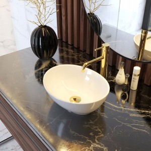 Umywalka ceramiczna nablatowa owalna TONO