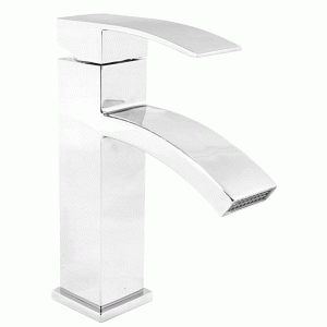 Kaskada chrom bateria umywalkowa niska