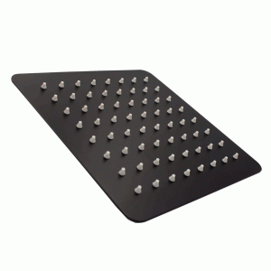 Deszczownica ultra slim kwadratowa prysznicowa czarna 20×20