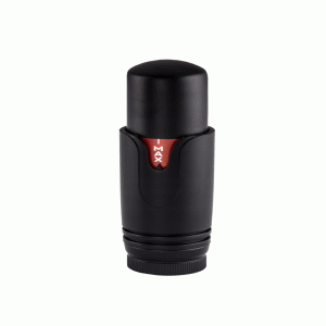 Zawór grzejnikowy termostatyczny 3-osiowy zasilający odcinający  1/2″  czarny
