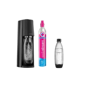 Saturator do wody gazowanej SodaStream Terra – Czarny zestaw + butelka