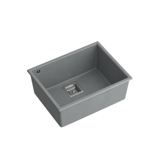 David 50 GraniteQ - silver stone - elementy stalowe