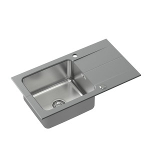 Quadron Edward 111 Fusion HardRock concrete z komorą stalową z syfonem manualnym i zaślepką