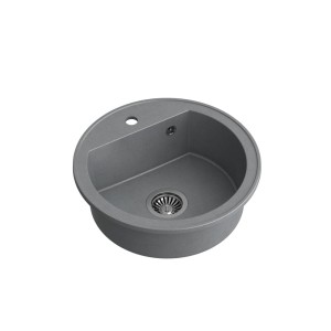 Quadron Johnny 210 GraniteQ zlewozmywak granitowy silver stone 1 komorowy b/o z odpływem