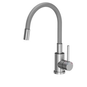 Quadron bateria kuchenna Maggie z elastyczną wylewką kolor SZARY