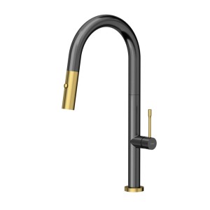 Quadron Felicity T Line SteelQ bateria kuchenna graphite metal / Nano PVD złoty