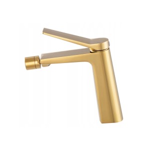 Bateria bidetowa złota łazienkowa mosiężna stojąca nowoczesny kran Selva