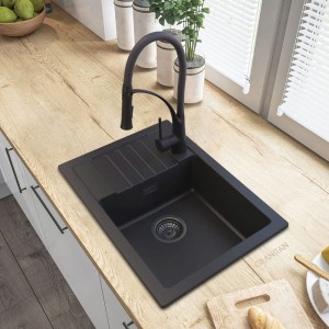 Zlewozmywak granitowy jednokomorowy Argos - 5 kolorów