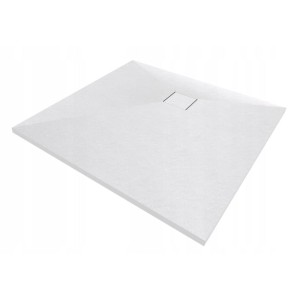 Brodzik prysznicowy kwadratowy 90 x 90 Biały SMC kompozyt kamienny Teja