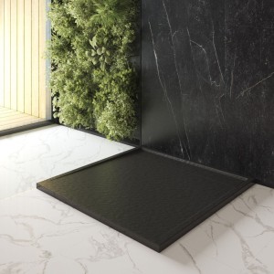 Brodzik prysznicowy kwadratowy 90x90 czarny Viva