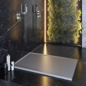 Brodzik prysznicowy prostokątny 120x80 szary Viva