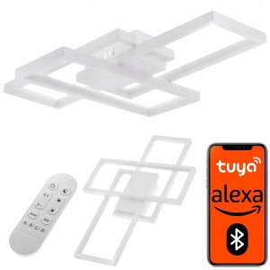 Lampa sufitowa Modern ściemnia 60W aplikacja pilot 