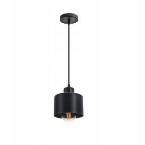 Lampa wisząca 1xE27 czarna Kate