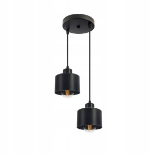 Lampa wisząca 2xE27 Black Kate 