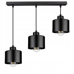 Lampa wisząca 3xE27 Black Gabriel 