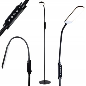 Nowoczesna lampa 12W stojąca podłogowa LED + pilot