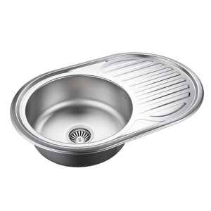 Tom 211 SteelQ zlewozmywak len z syfonem 1-komorowy z/o 