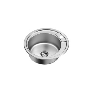 Hugo 210 SteelQ zlewozmywak satyna z syfonem 1-komorowy b/o 