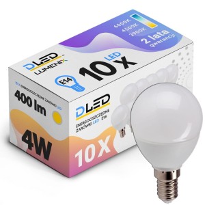 Zestaw 10x żarówka E14 SMD 2835 LED 4W 400lm 