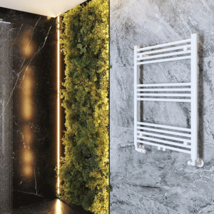 Grzejnik łazienkowy nowoczesny drabinkowy biały 90x60 cm Raven 