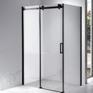 Kabina prysznicowa prostokątna BS14A czarna 100 x 90 cm