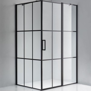 Kabina prysznicowa prostokątna BS03C czarny 120 x 90 cm