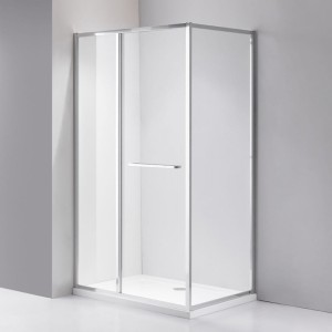 Kabina prysznicowa prostokątna Kira chrom 100 x 80 cm