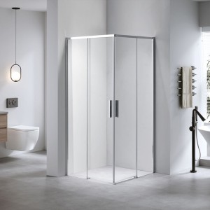 Kabina prysznicowa kwadratowa super slim nova chrom 80 x 80 cm 