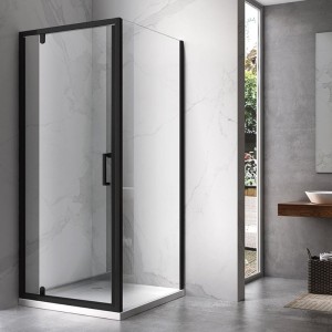 Kabina prysznicowa kwadratowa KZ04A czarna 70 x 70 cm