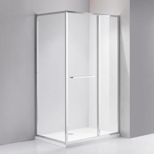 Kabina prysznicowa prostokątna kira chrom 90 x 80 cm