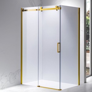 Kabina prysznicowa prostokątna KZ202C złota 120 x 90 cm