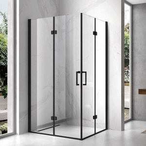 Kabina prysznicowa prostokątna KZ12D czarny 120 x 80 cm