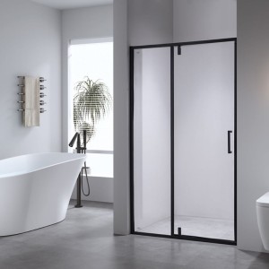 Drzwi prysznicowe SH08E czarne 120 cm 6 mm