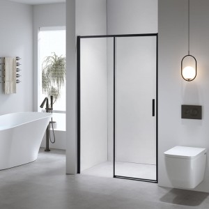 Drzwi prysznicowe super slim nova czarne 100 cm 6 mm