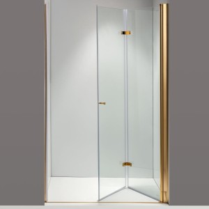 Drzwi prysznicowe SH01A złote 80 cm 6 mm